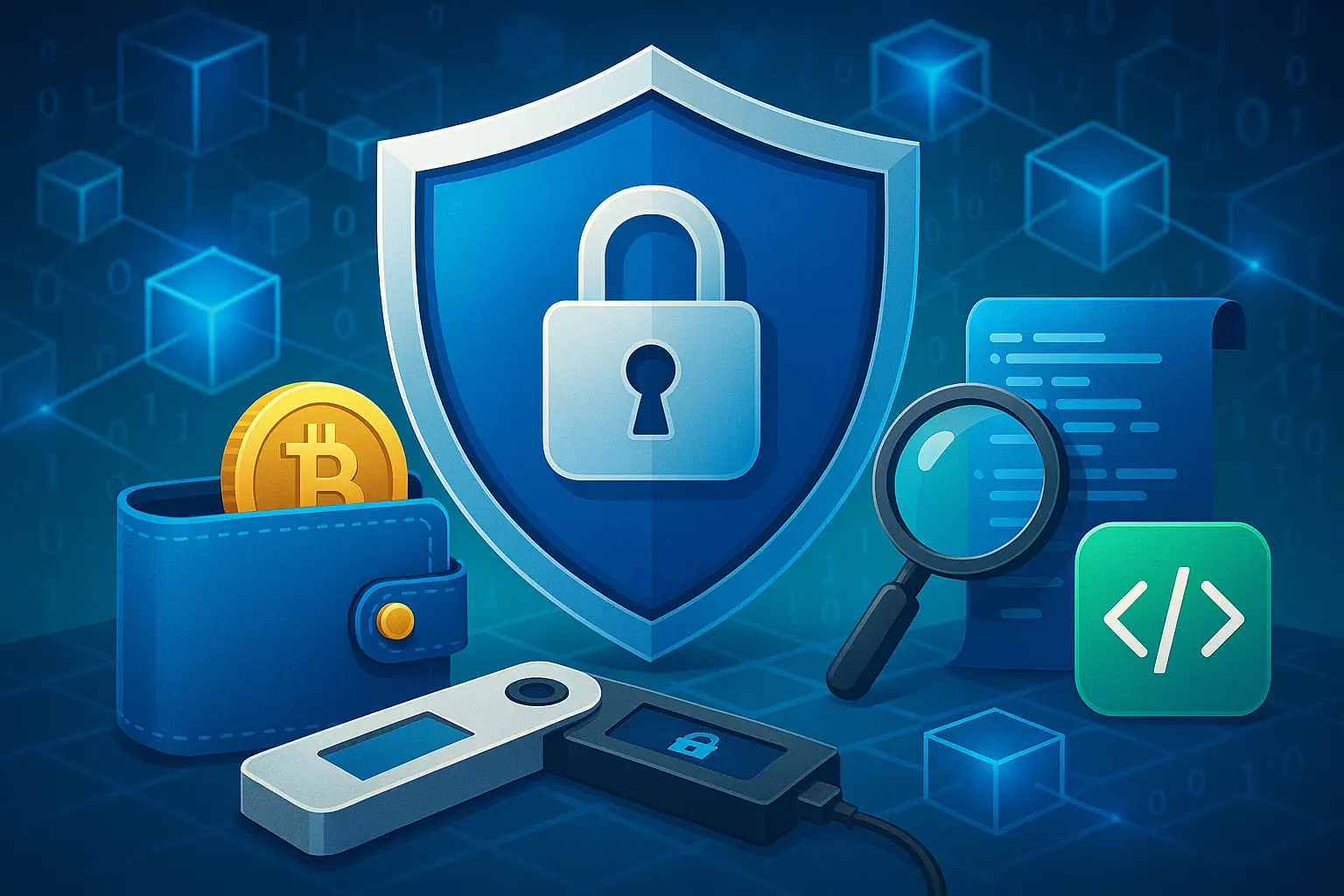 DeFi Security Checklist 2025 showing wallet safety, smart contract audits, and blockchain security tools