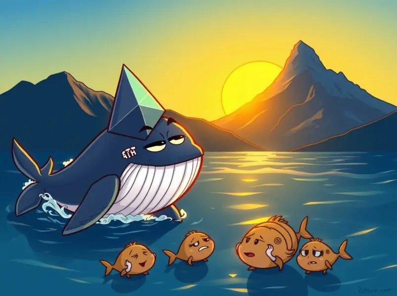 Ethereum New Highs 2026 visual showing ETH whale leading smaller investors amid market challenges