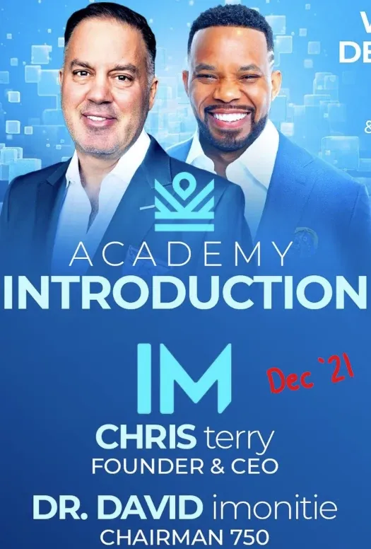 David Imonitie and Chris Terry during iGenius academy introduction after Nvisionu collapse