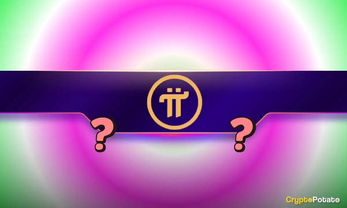 Pi Network symbol with question marks representing PI price outlook and market uncertainty