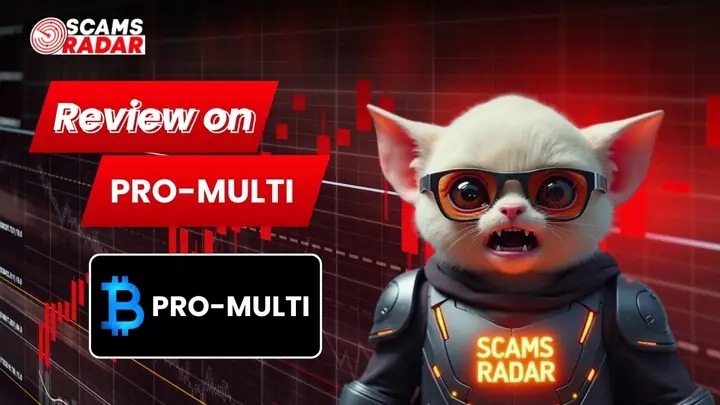 PRO-MULTI review scam alert showing Scams Radar analysis of PRO-MULTI crypto platform