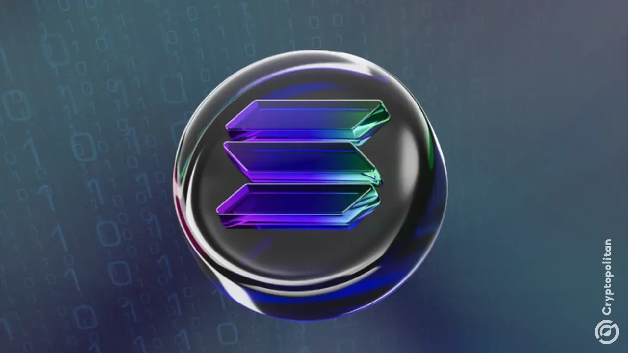 Solana logo representing quantum-resistant cryptography innovation on testnet