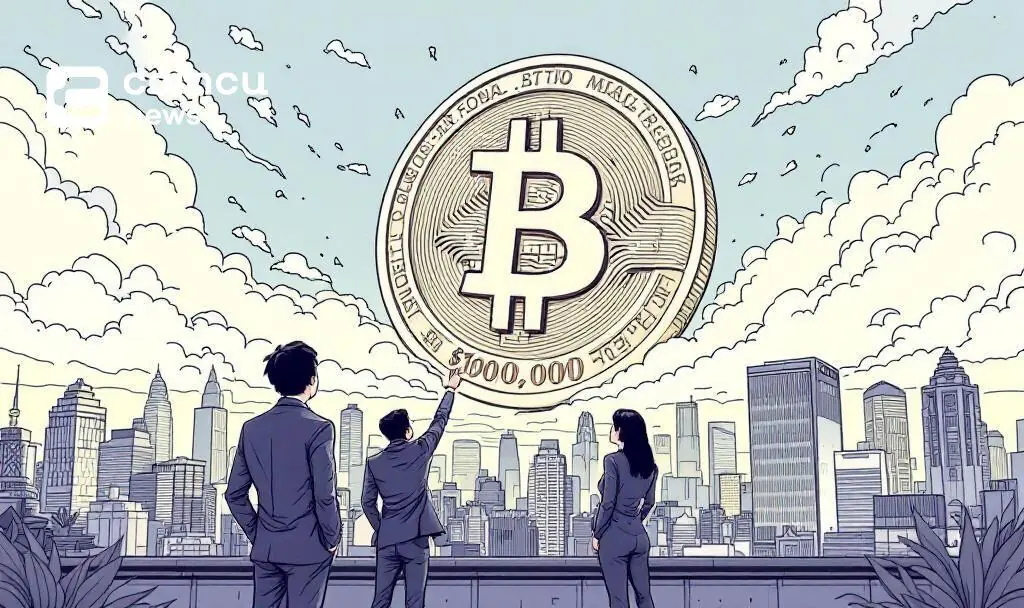 South Korean Bitcoin surge as retail investors watch Bitcoin rise above the city skyline