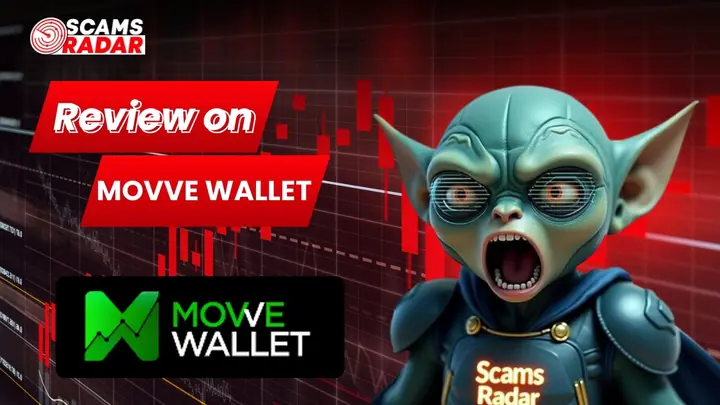 Movve Wallet review by Scams Radar highlighting potential risks, security concerns, and red flags