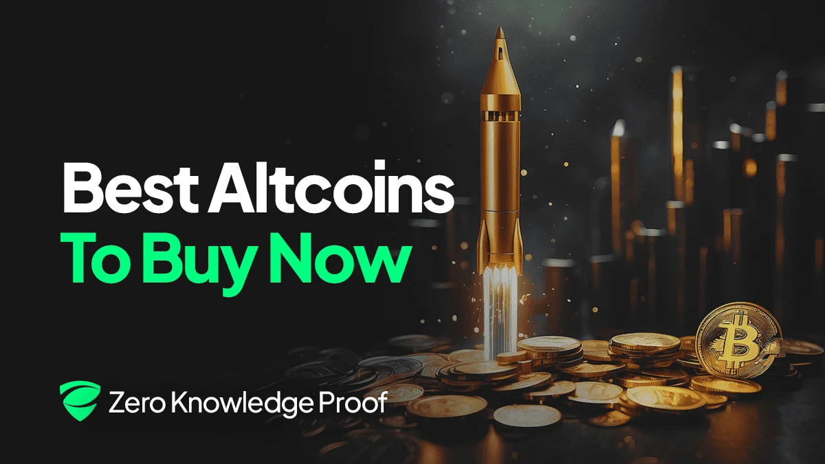 Best altcoins to buy now with rocket icon and Bitcoin symbol, representing potential high-growth cryptocurrencies in 2026