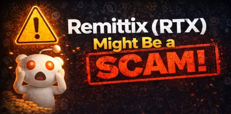 Remittix RTX scam warning image highlighting potential crypto fraud and investor risk