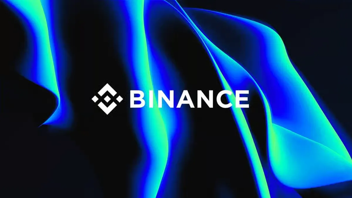 Binance logo with abstract background representing Senate Democrats probe into Binance sanctions compliance