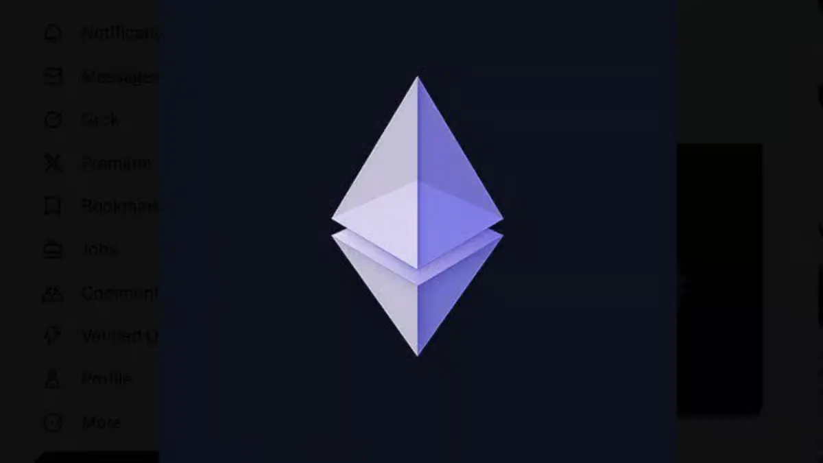 Ethereum logo illustration representing Ethereum Strawmap outlining 7 planned network forks through 2029