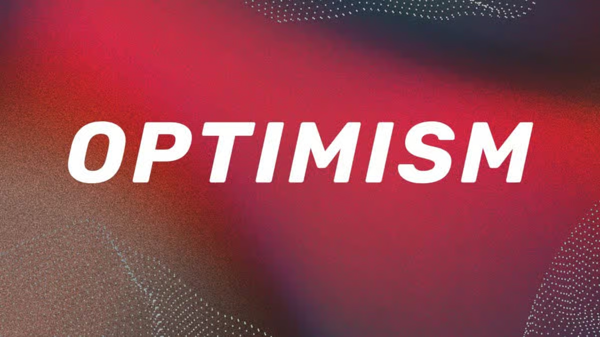 Optimism-themed background highlighting Ether.fi crypto card migration