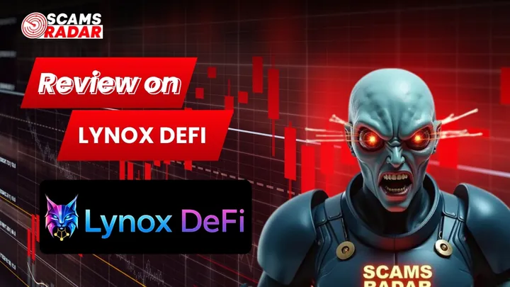 Lynox DeFi review showing potential DeFi scam warning by ScamsRadar