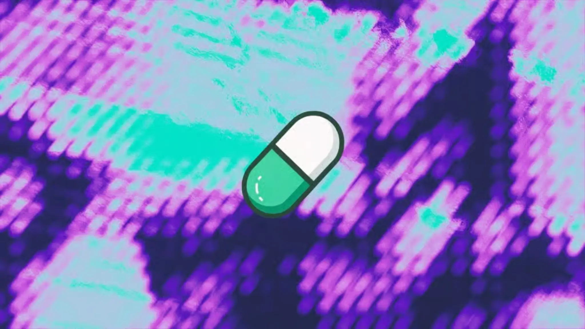 Abstract crypto capsule illustration representing Pump.fun cross-chain trading expansion and multi-chain liquidity growth