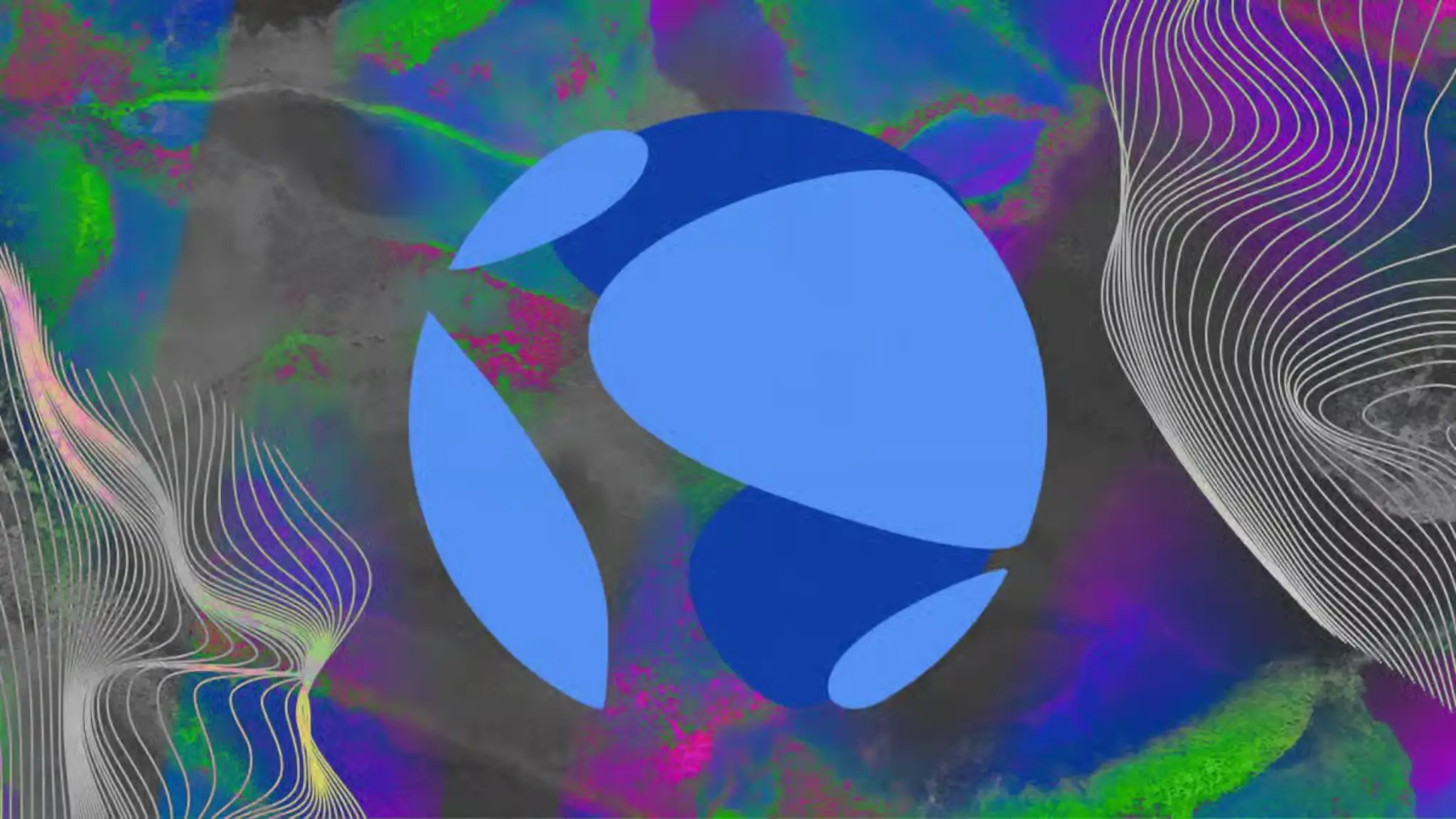 Abstract Terra Luna logo illustration representing Terra-Luna insider trading lawsuit against Jane Street before crypto collapse