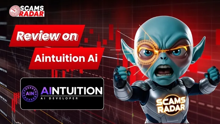 Aintuition AI Developer review by Scams Radar showing AI developer platform features, pricing and performance analysis