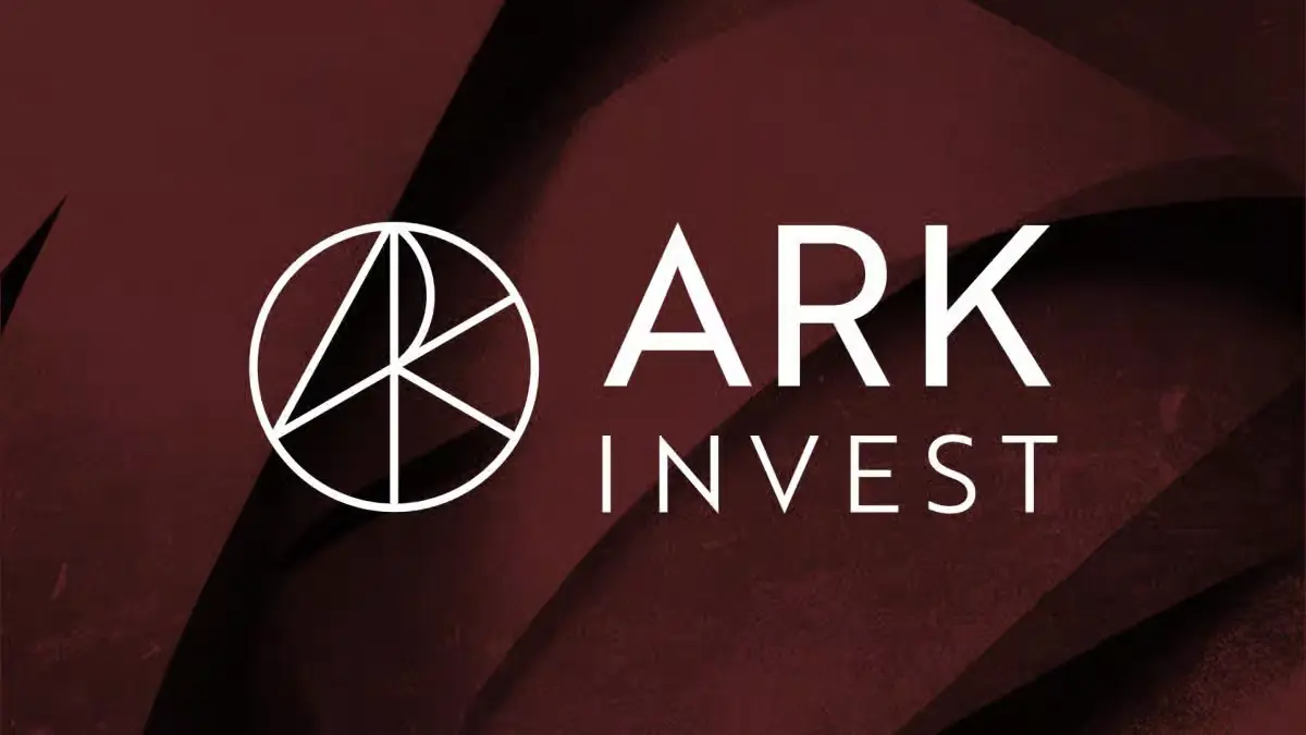 ARK Invest logo representing firm doubling down on Coinbase and Robinhood during geopolitical volatility