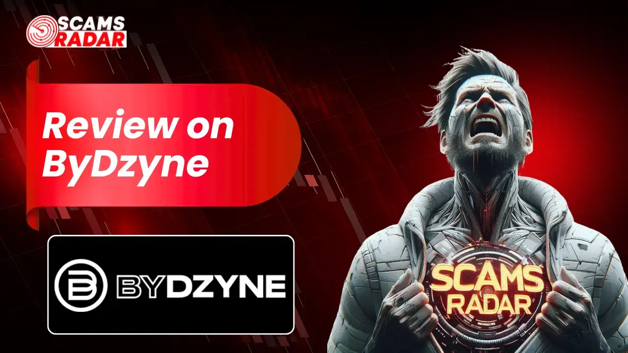 ByDzyne review image showing scam analysis and warning concept