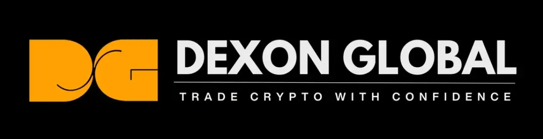 Dexon Global logo with tagline trade crypto with confidence associated with scam review warning