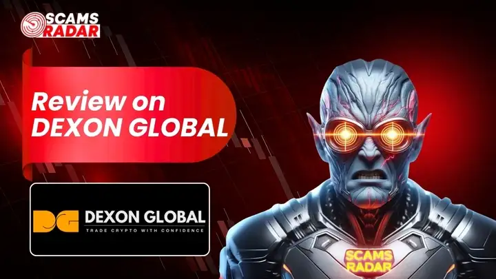 Dexon Global review scam alert showing warning about crypto trading fraud and potential risks for investors
