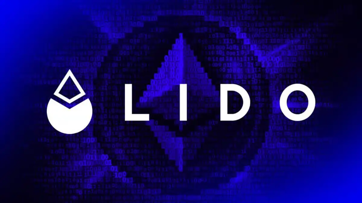 Lido DAO logo with Ethereum background representing LDO buyback 2026 and liquid staking ecosystem