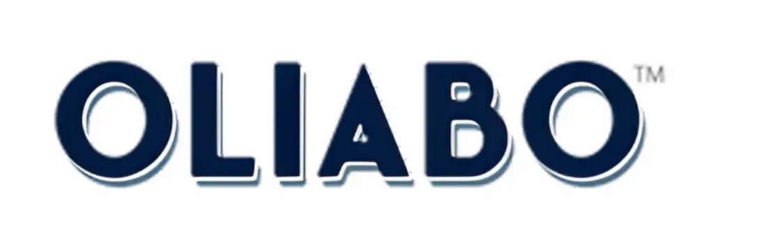 Oliabo logo in blue text on light background