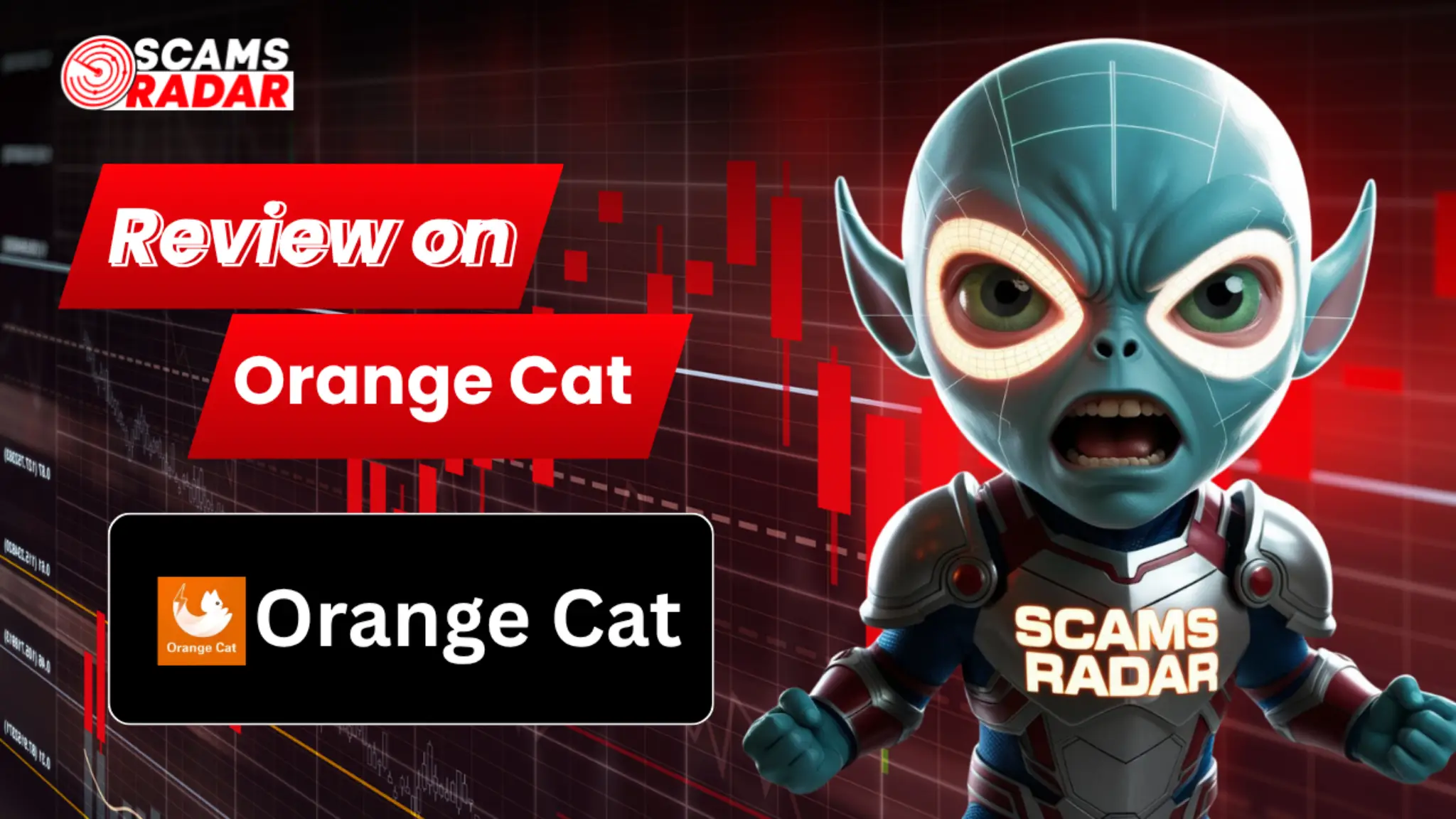 Scam Radar review image of Orange Cat platform highlighting potential risks and warning signs