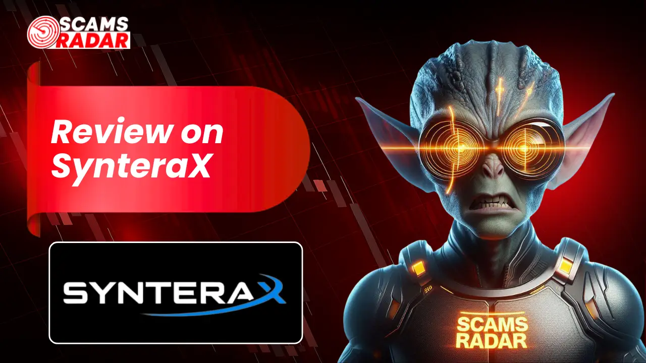 Review on Synterax with scam radar theme and futuristic character