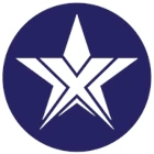 blue star logo icon with white star design inside circular blue background representing modern brand identity