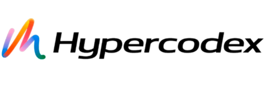 Hypercodex logo, showcasing a modern and colorful design
