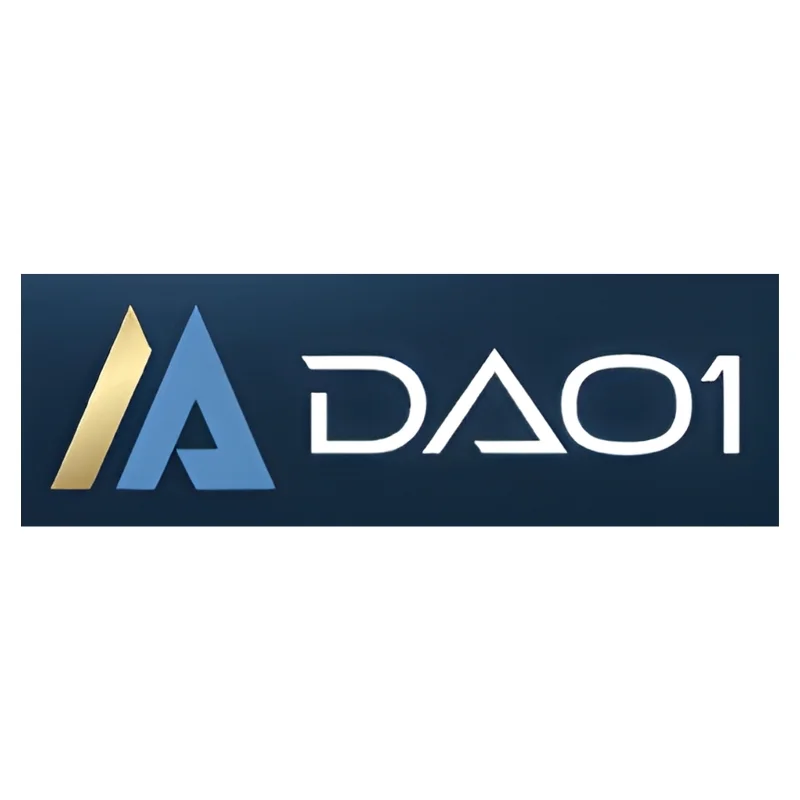 DAO1 logo, associated with the fraudulent crypto scheme