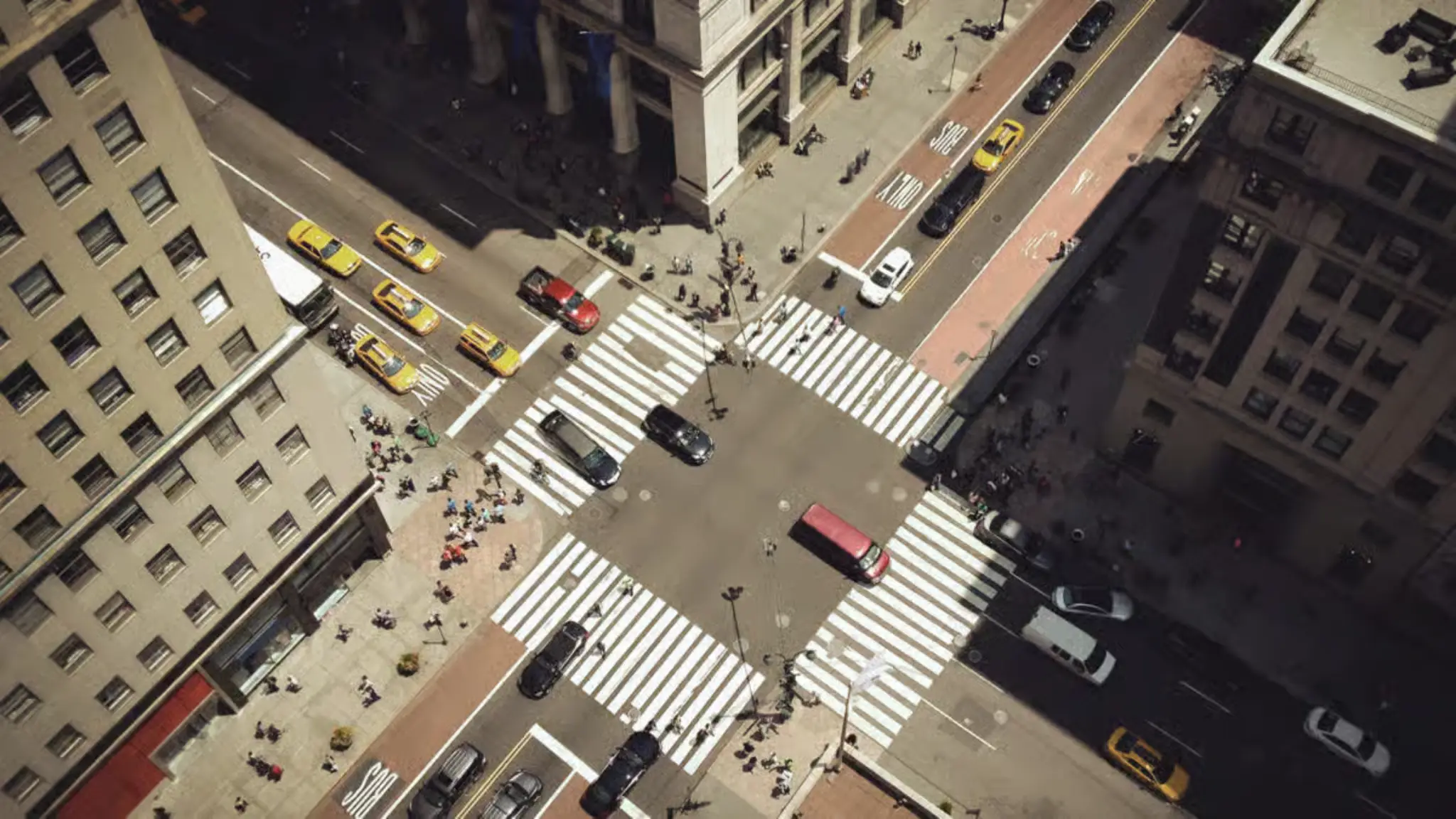 eToro crypto trading launch in New York with city street view and financial district activity