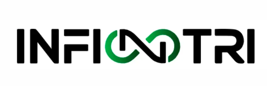 Infintri logo with infinity symbol representing fintech and blockchain concept