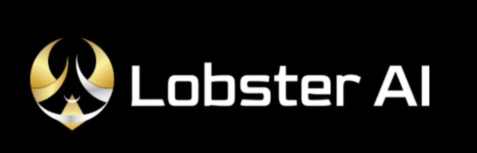 Lobster AI logo black background gold and white branding for Lobster AI Review