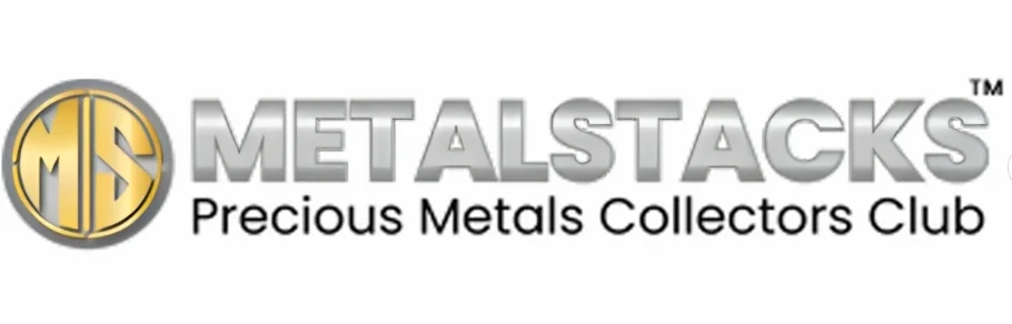MetalStacks Precious Metals Collectors Club logo showcasing the iconic MS branding