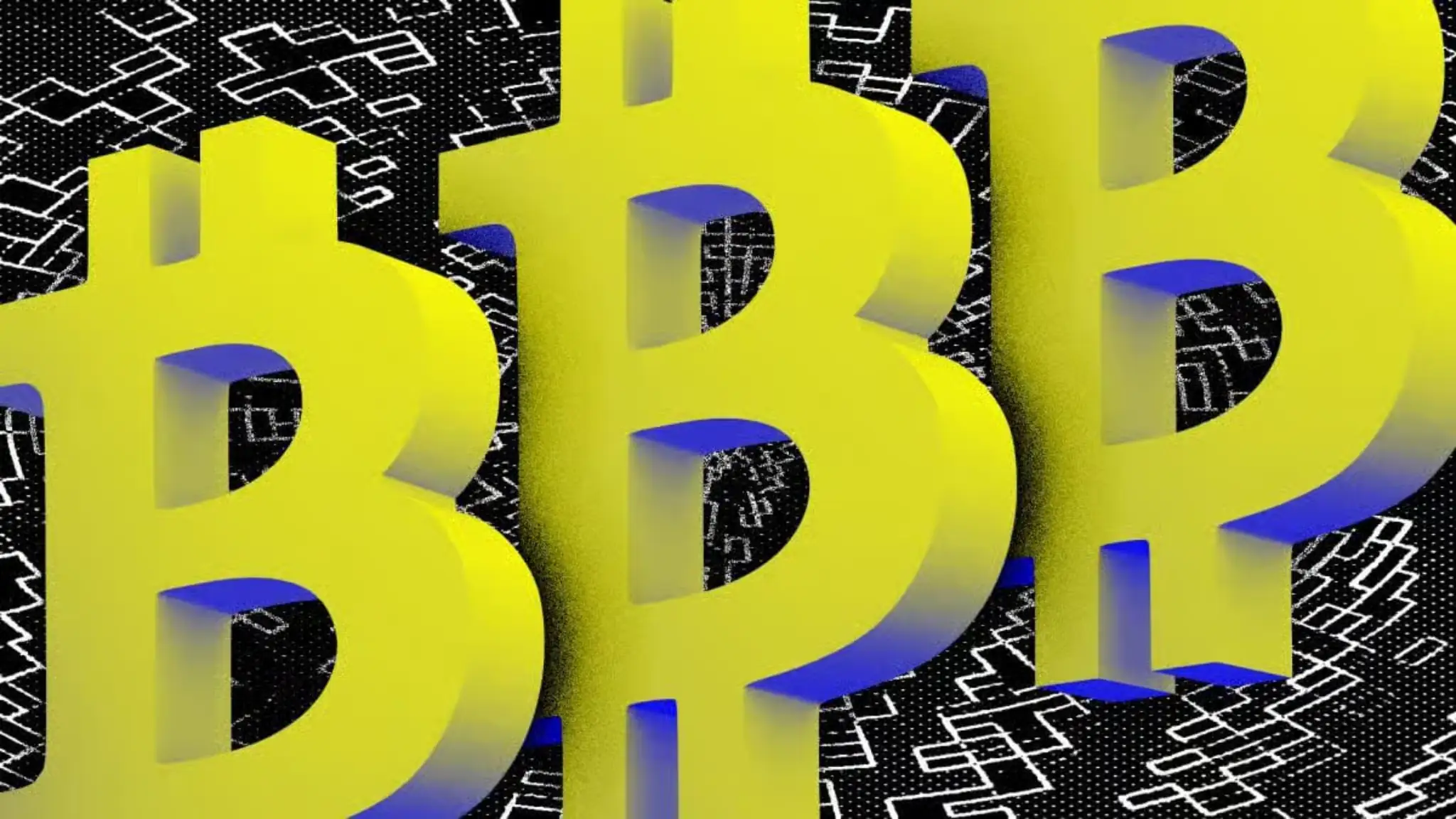 3D Bitcoin symbols representing Morgan Stanley Bitcoin ETF MSBT launch and crypto market growth