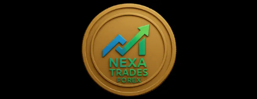 Nexa Trades Forex logo with upward arrow symbol representing trading growth and investment platform
