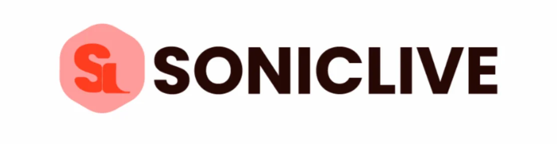 SonicLive logo with SL icon and bold text representing the SonicLive platform branding