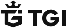 TGI AG black logo with crown symbol representing investment company branding