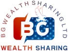 BG Wealth Sharing Ltd logo with red and blue BG icon, flying white dove, and text "Wealth Sharing"