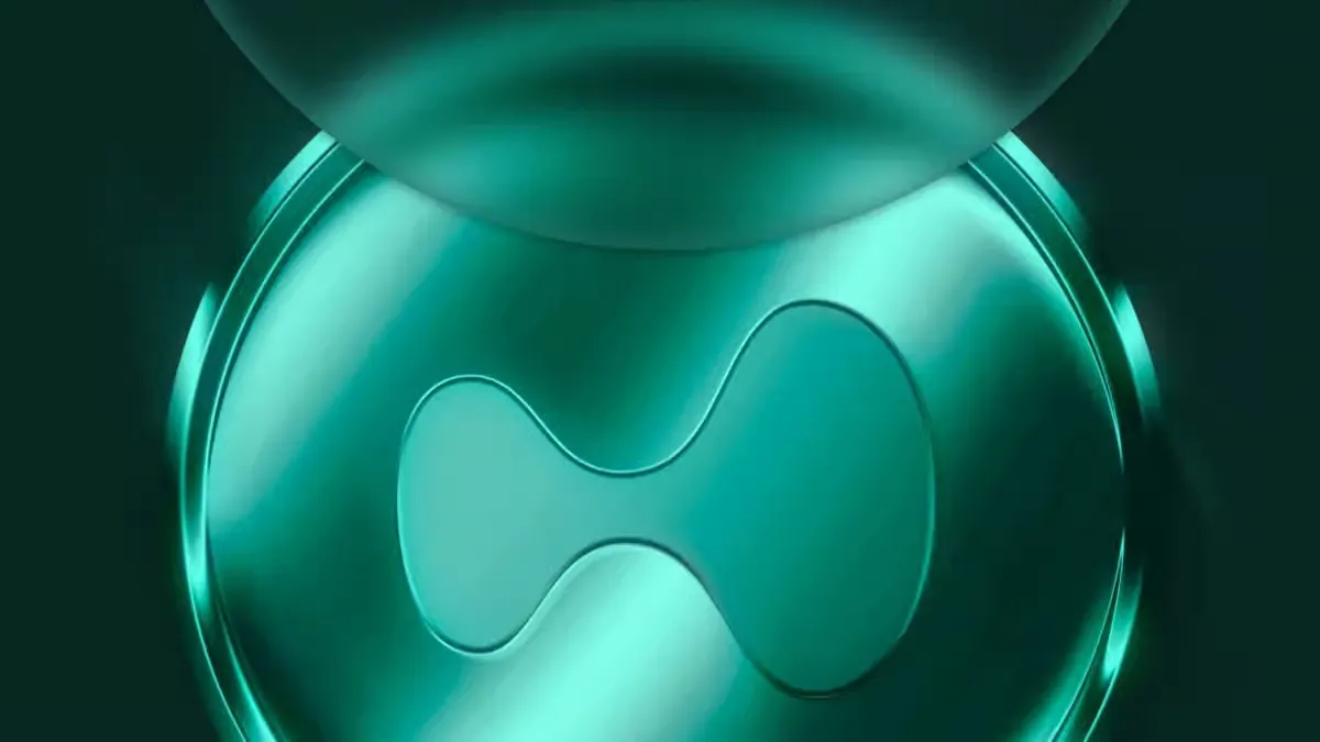 Digital illustration representing the world’s first Hyperliquid ETF debut with strong crypto trading volume