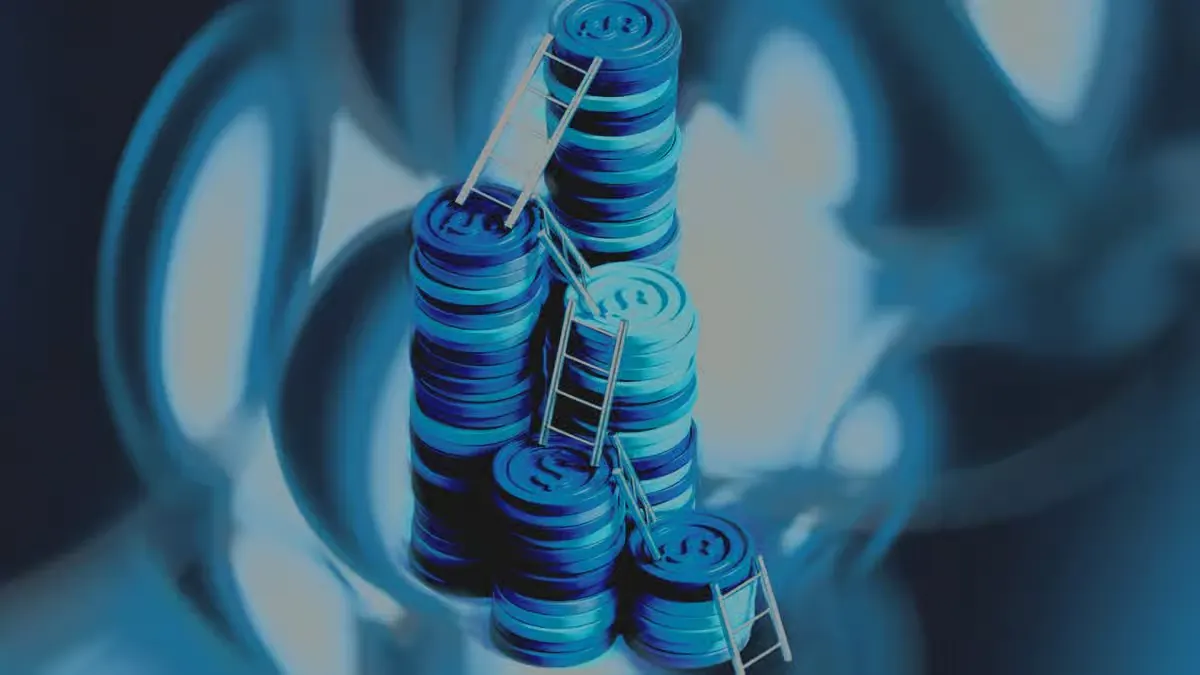Illustration of Kelp DAO rsETH operations resuming after the Aave exploit with stacked crypto coins and ladders