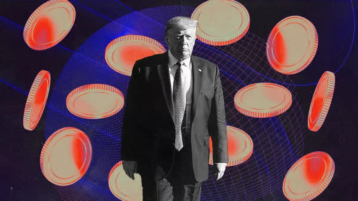 Donald Trump with Bitcoin-themed graphics representing the US Strategic Bitcoin Reserve proposal under the ARMA Bill.