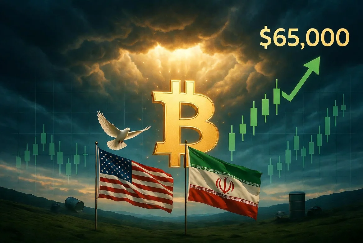 Bitcoin surges above $65,000 after US-Iran peace deal news eases geopolitical tensions in 2026
