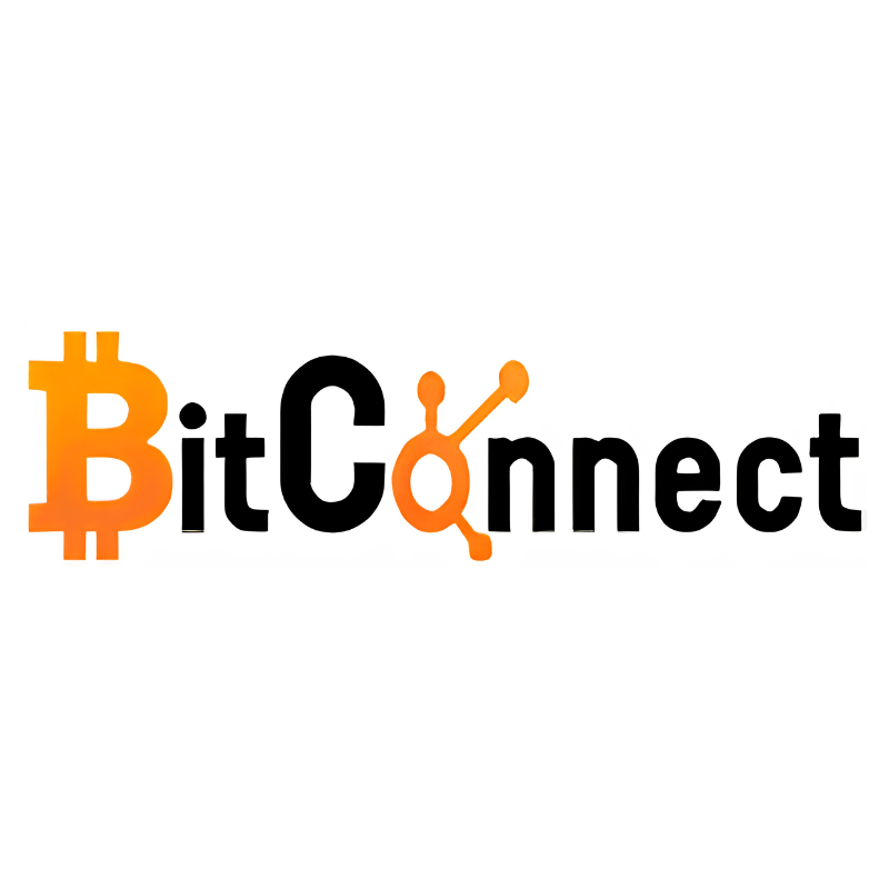 BitConnect logo featuring orange and black branding associated with the cryptocurrency investment platform