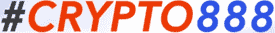 Crypto888 logo featuring red "CRYPTO" text and blue "888" numbers on a light gray background.