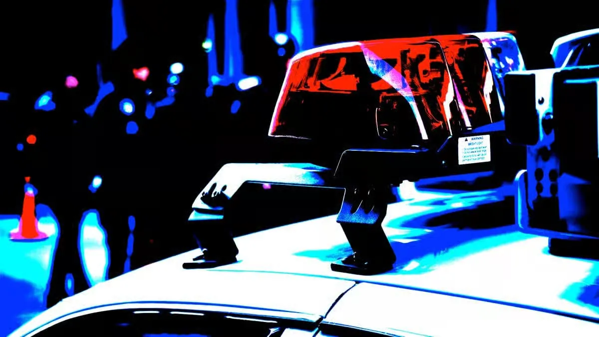 Police vehicle image representing Texas brothers crypto robbery case and legal investigation