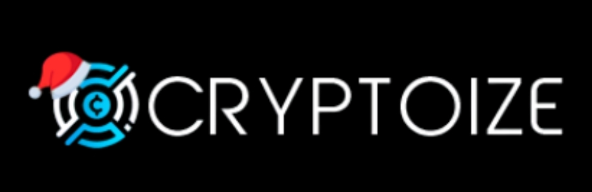 Cryptoize.net logo used for Cryptoize.net Review, featuring a clean white brand name on a black background.