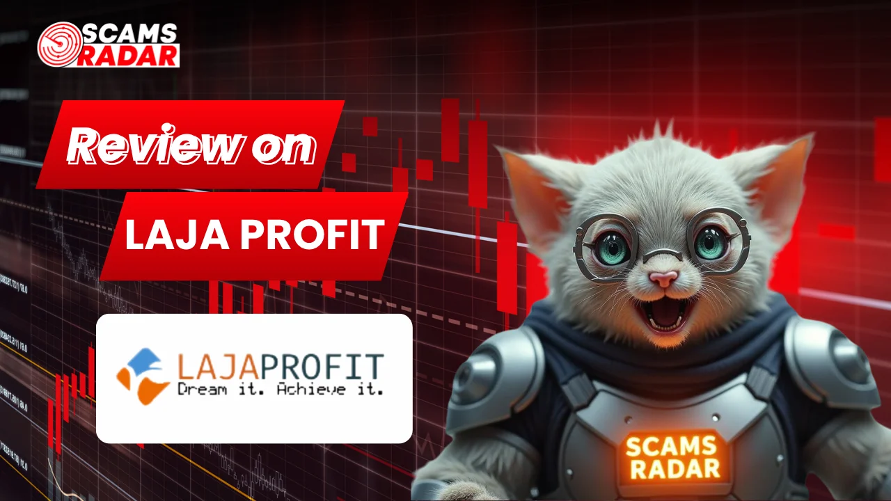 Laja Profit review showing scam analysis, risk factors, red flags, and company transparency concerns.
