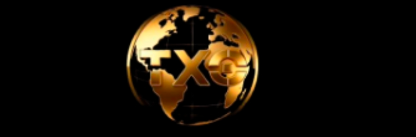 TXC Global official logo featuring a gold globe design on a black background representing a digital trading and investment platform