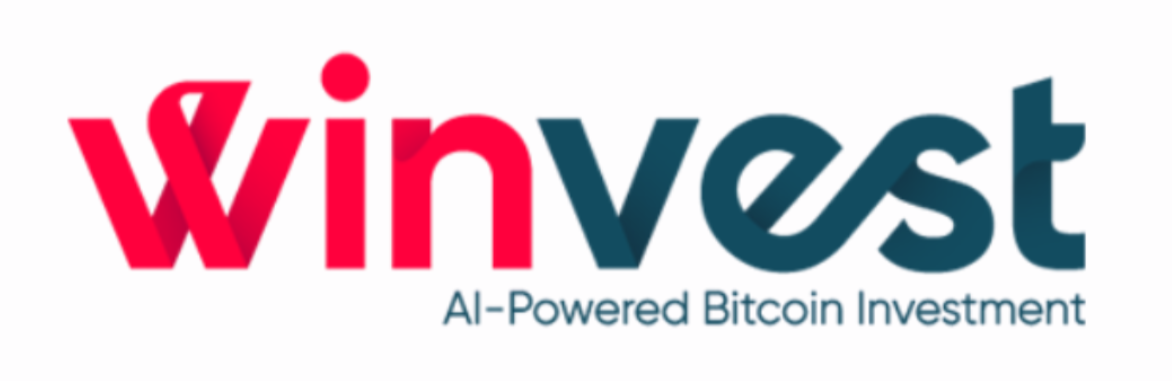 Winvest logo showing AI-powered Bitcoin investment platform for automated cryptocurrency investing