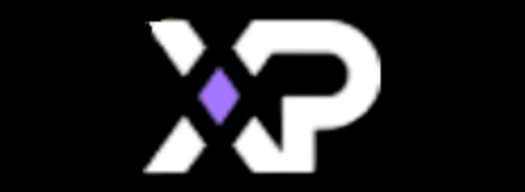 XP company logo used in XP Review highlighting the platform's branding and corporate identity