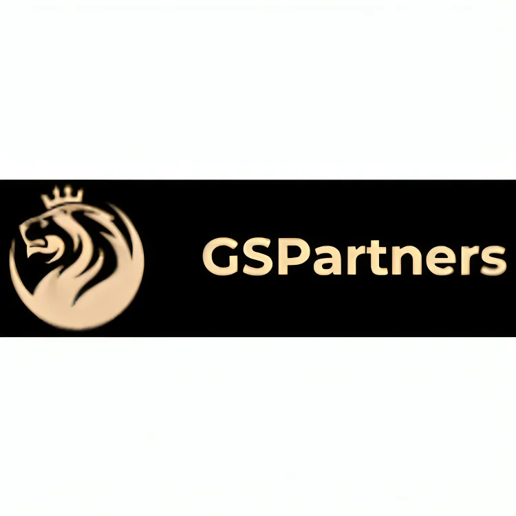 GSPartners logo displayed on a black background, representing the company involved in the GSPartners refund scam and investor refund controversy.